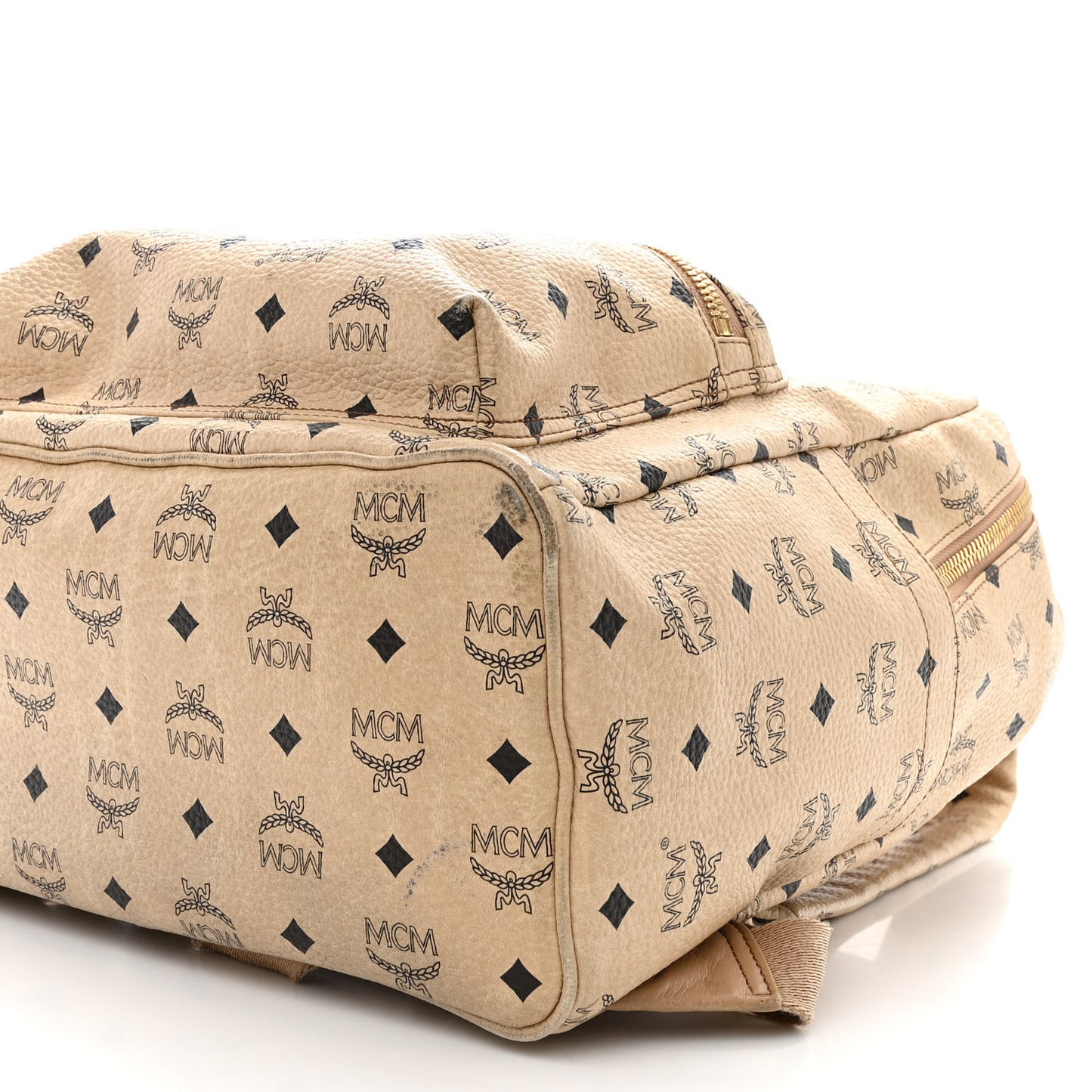 Visetos Medium Sprinkle Stud Stark Backpack Beige