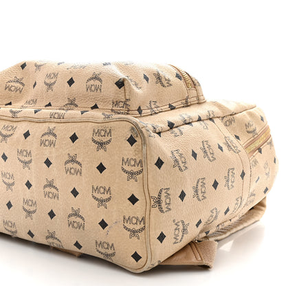 MCM Visetos Medium Sprinkle Stud Stark Backpack Beige 11 of 17