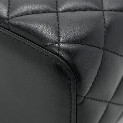 Chanel Lambskin Quilted Small Top Handle Vanity Case With Chain Black 12 of 13