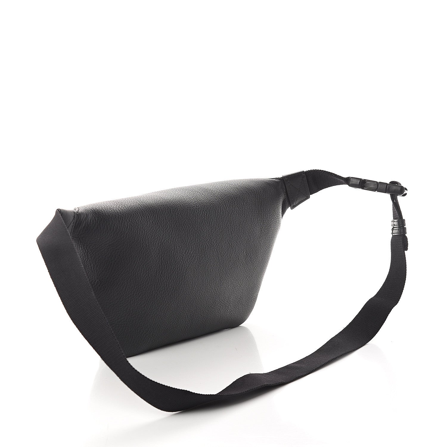 Balenciaga Smooth Calfskin Logo Large Everyday Beltpack Black 2 of 8