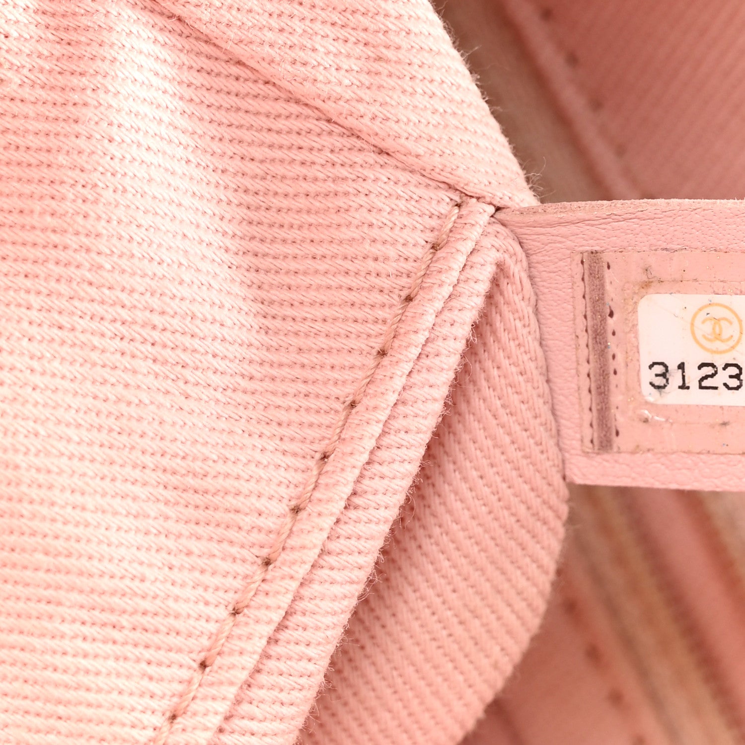 Chanel Straw Lurex Small Deauville Tote Pink 7 of 10
