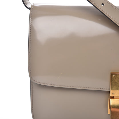 Celine Spazzolato Calfskin Medium Classic Box Flap Bag Taupe 8 of 8