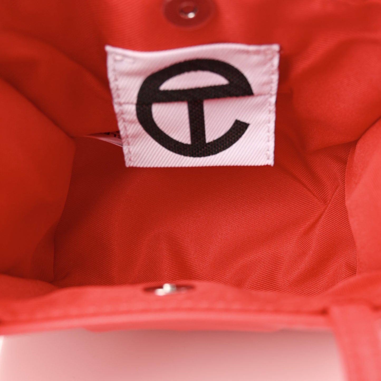 Vegan Leather Small Shopping Bag Red