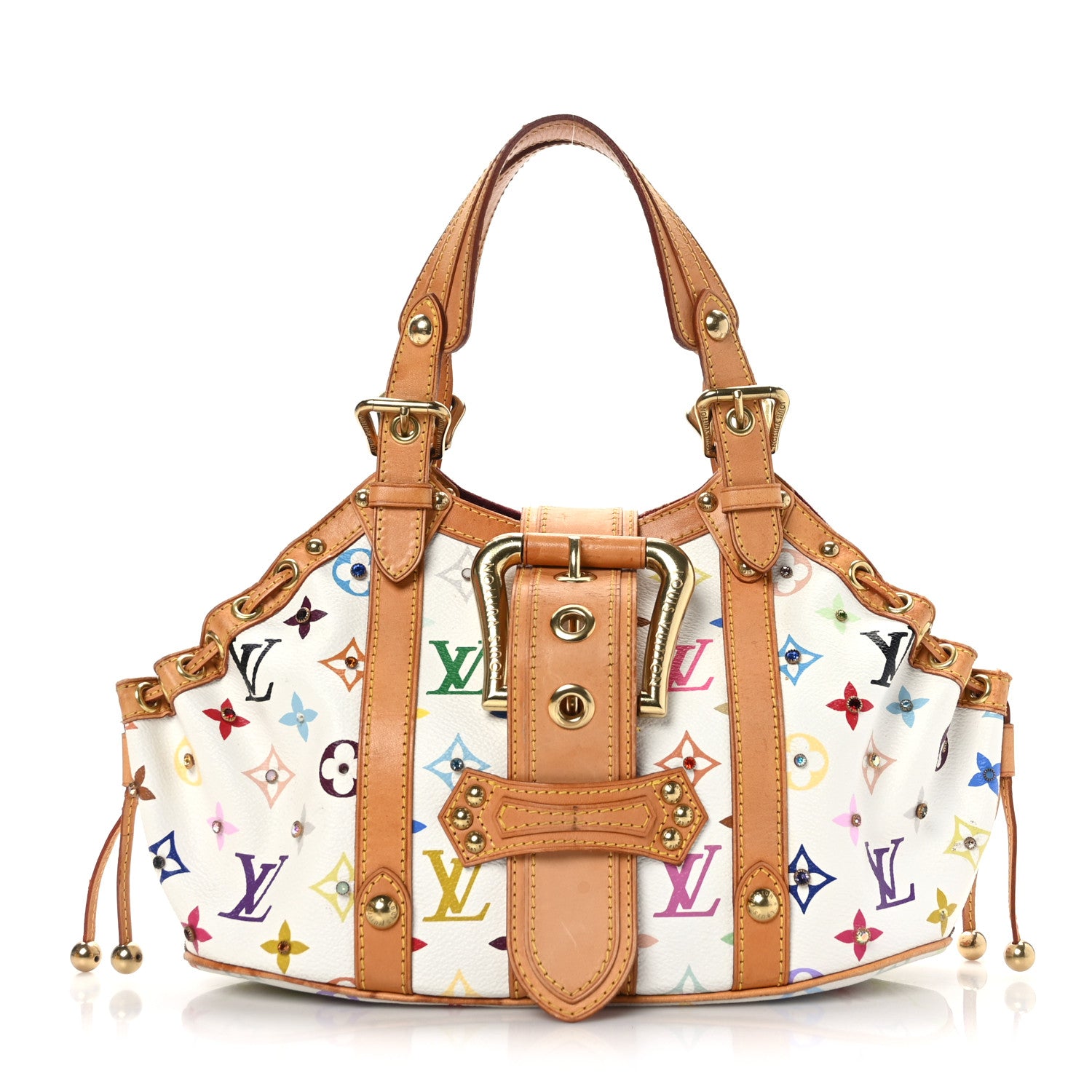 Louis Vuitton Monogram Multicolor Theda GM White 1 of 8