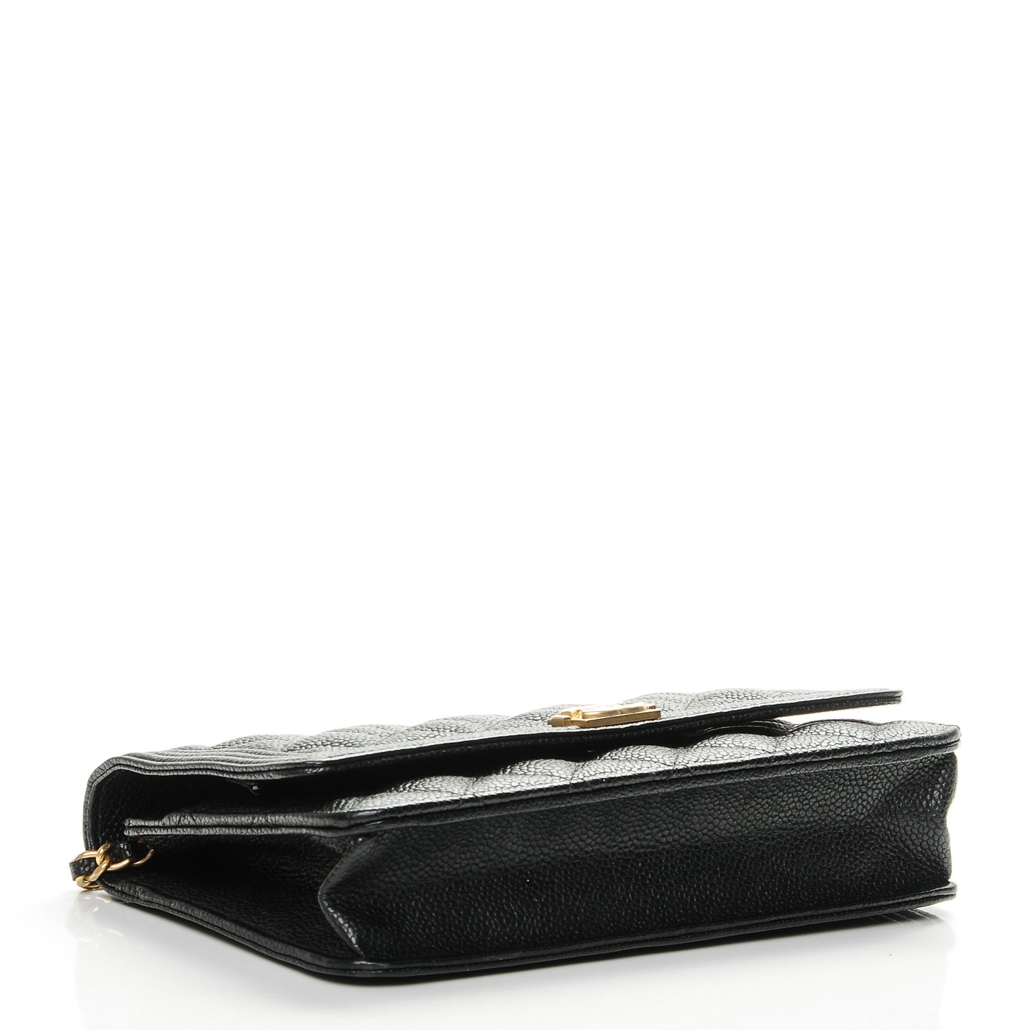 Chanel Caviar Quilted Boy Wallet On Chain WOC Black 4 of 8