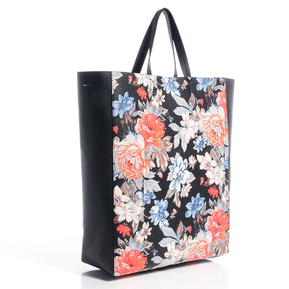 Celine Lambskin Floral Vertical Cabas Potiron 3 of 8