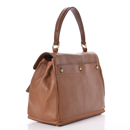 Saint Laurent Calfskin Canvas Medium Muse Two Brown 2 of 23