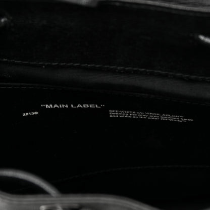 Off-White Saffiano Diag Backpack Black White 7 of 11