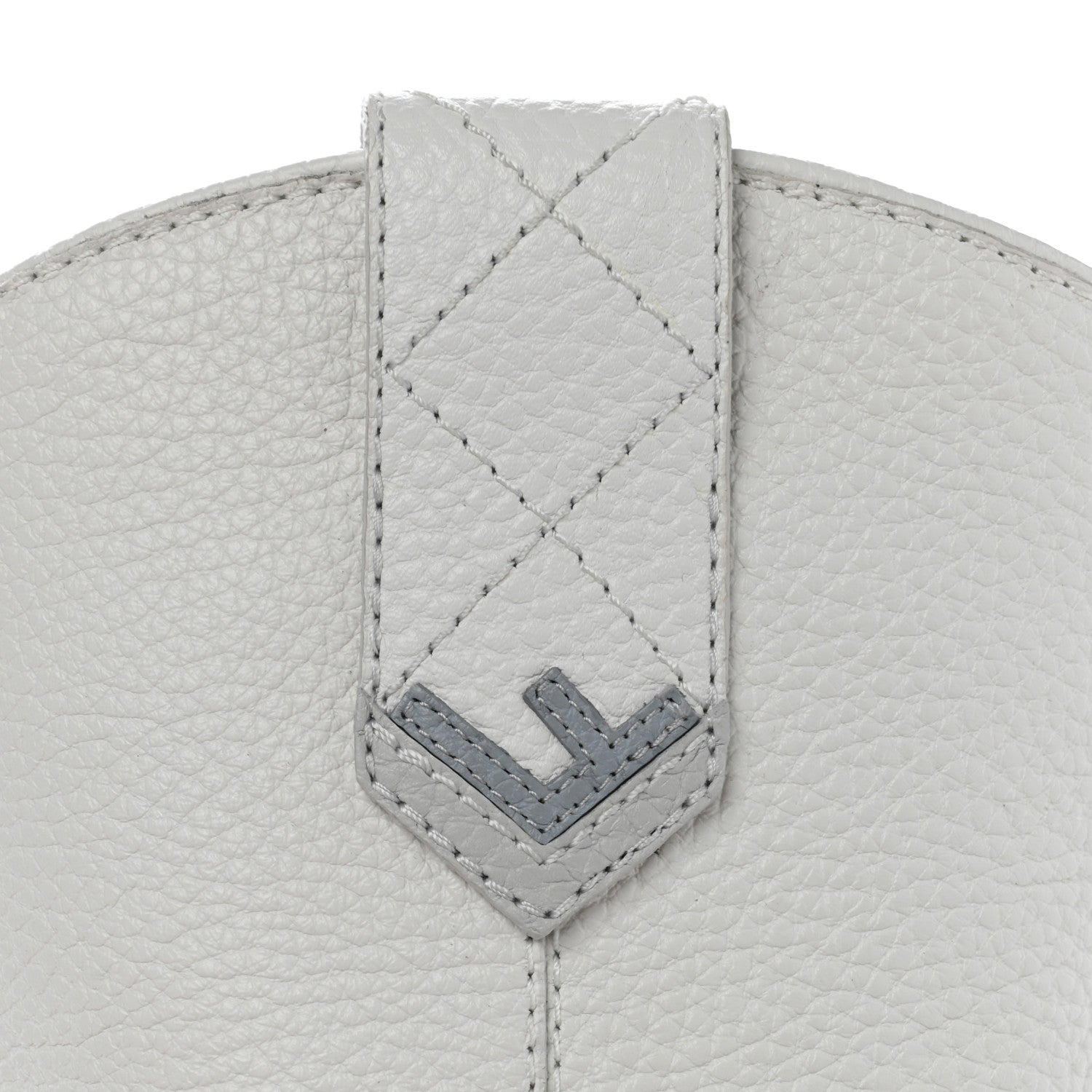 Fendi Grained Calfskin Cutwalk Ankle Boots 38 White 8 of 8