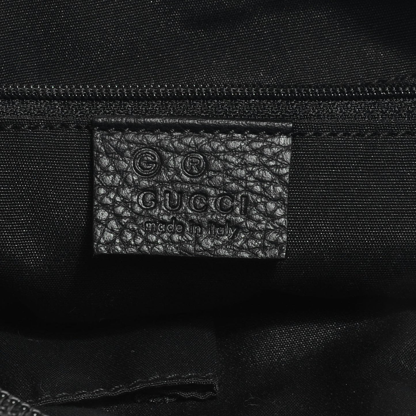 Guccissima Leather and Suede Crossbody Bag Black