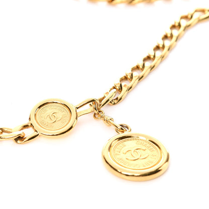 Chanel Metal Chain CC Medallion Belt Gold 4 of 6