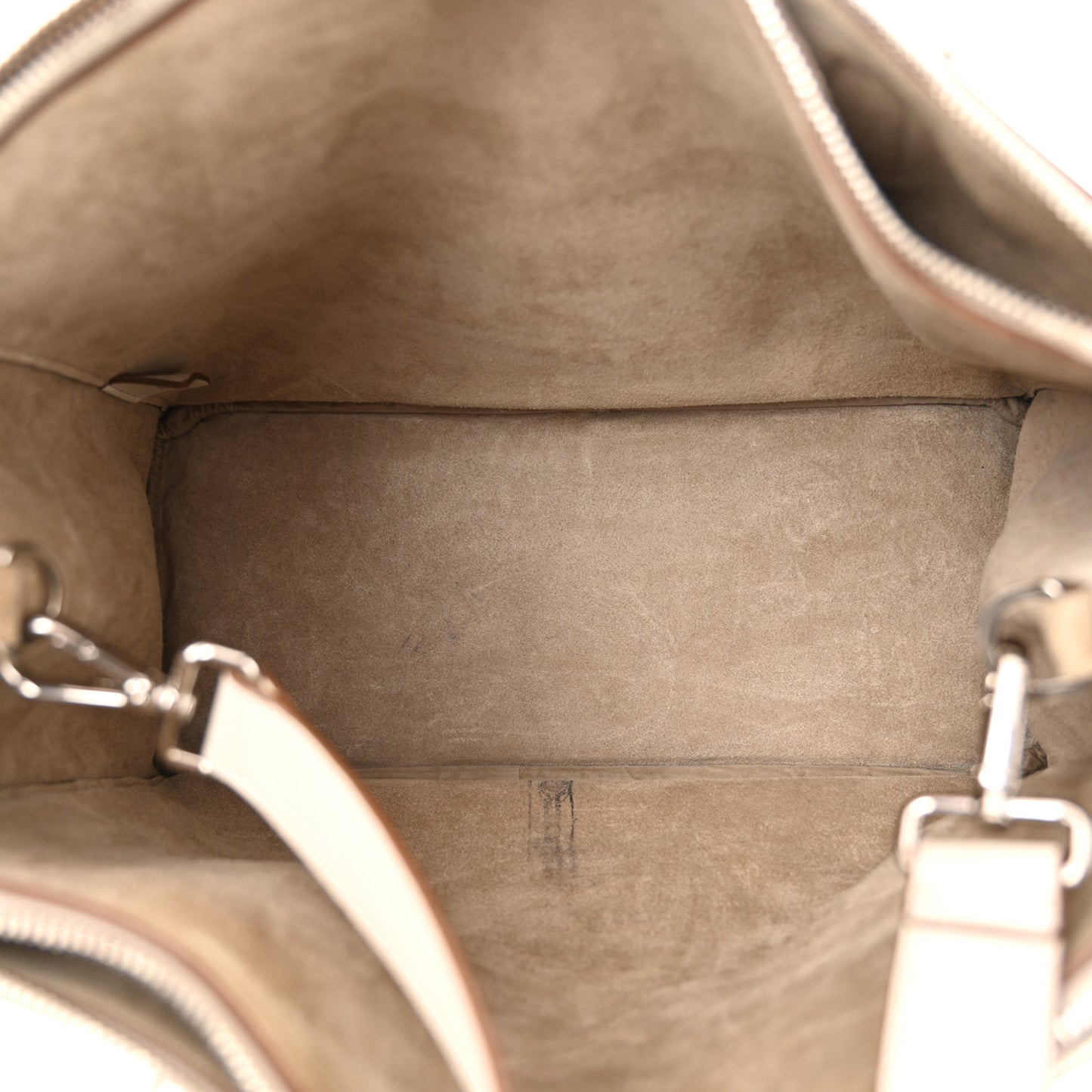 City Calf Grommet Large Double Zip Tote Talco