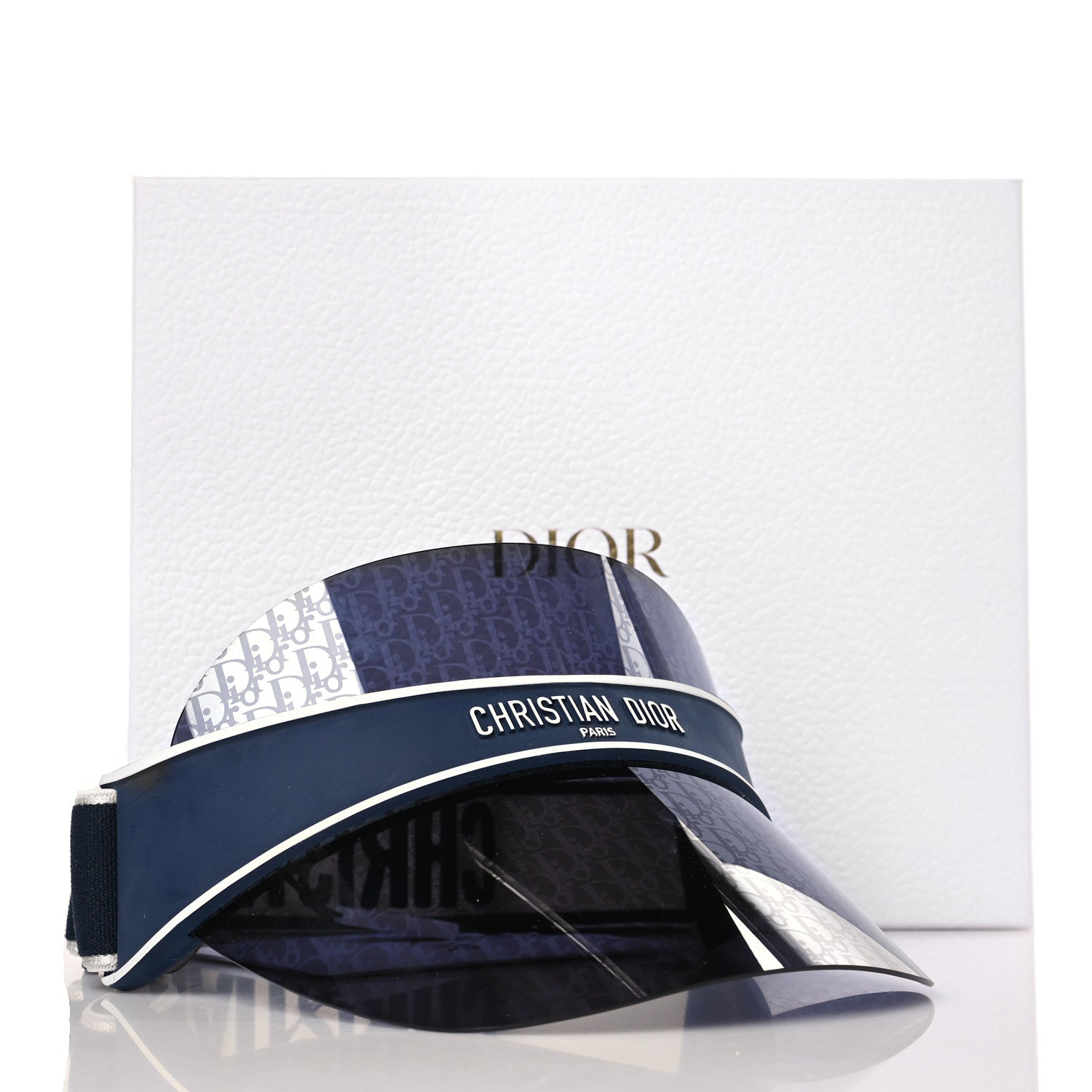 Christian Dior Oblique DiorClub V1U Sun Visor Blue 9 of 9