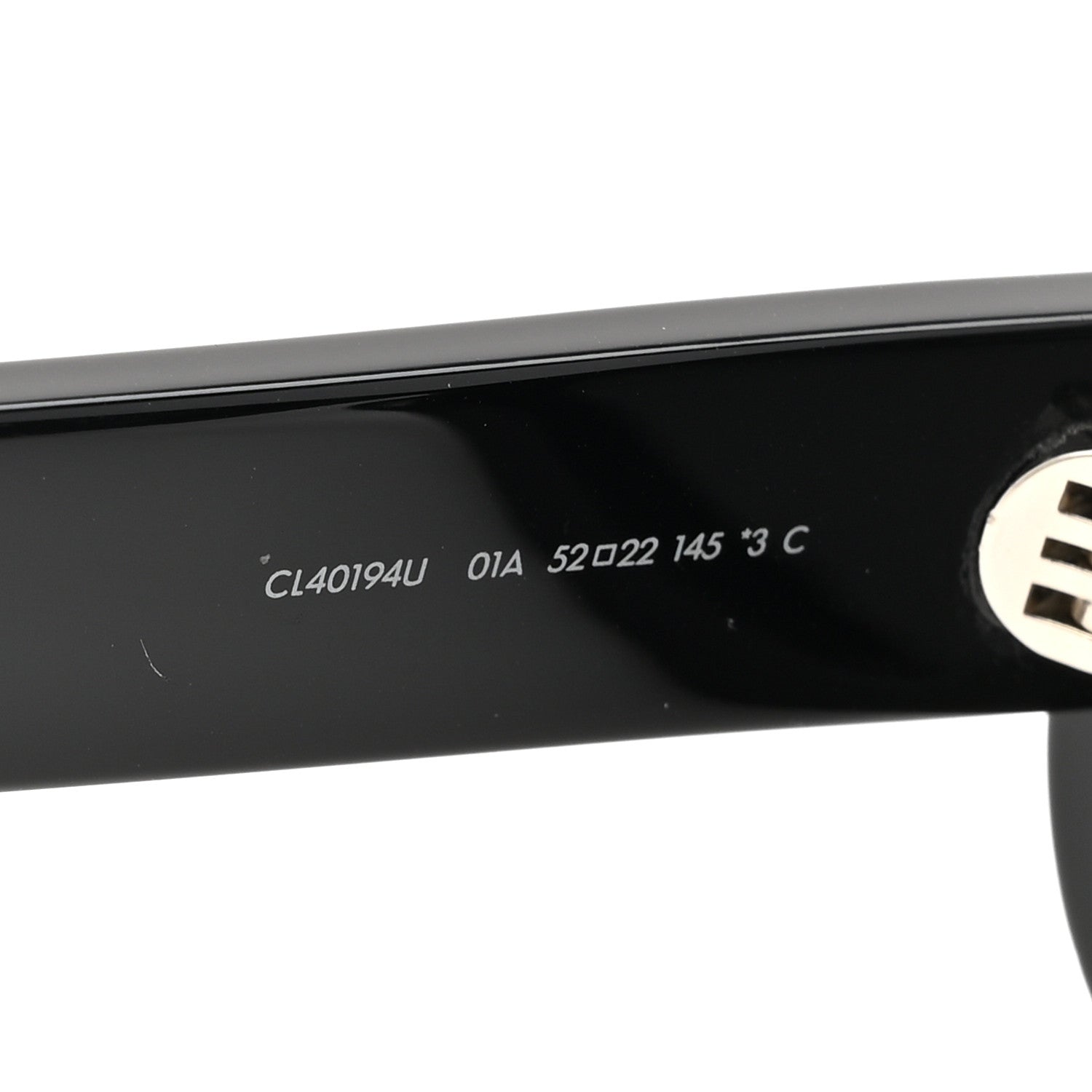Celine Acetate Triomphe 01 Sunglasses CL 40194U Black 5 of 7