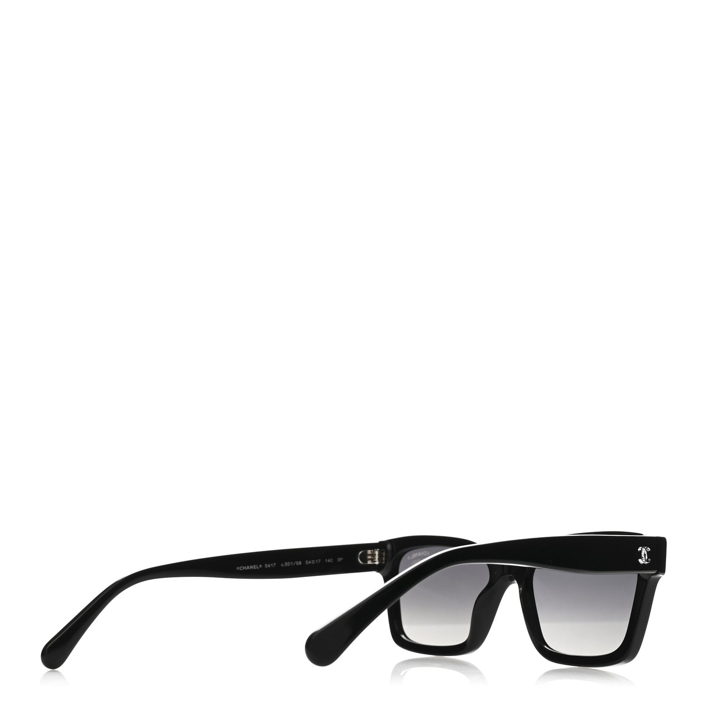 Acetate Polarized Square Sunglasses 5417 Black