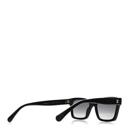 Chanel Acetate Polarized Square Sunglasses 5417 Black 4 of 8