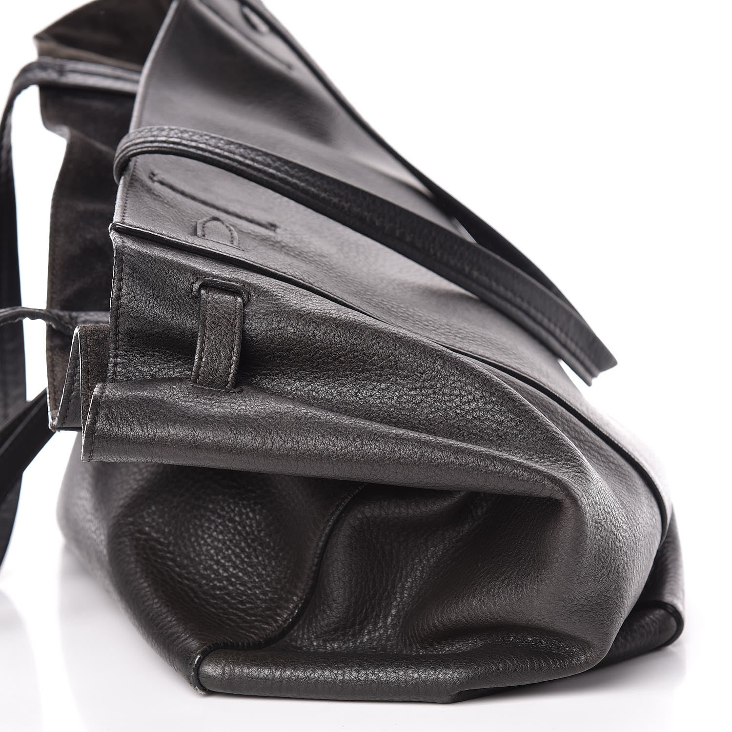 Celine Soft Grained Calfskin Small Belt Cabas Phantom Black 18 of 20