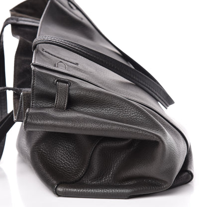 Celine Soft Grained Calfskin Small Belt Cabas Phantom Black 18 of 20