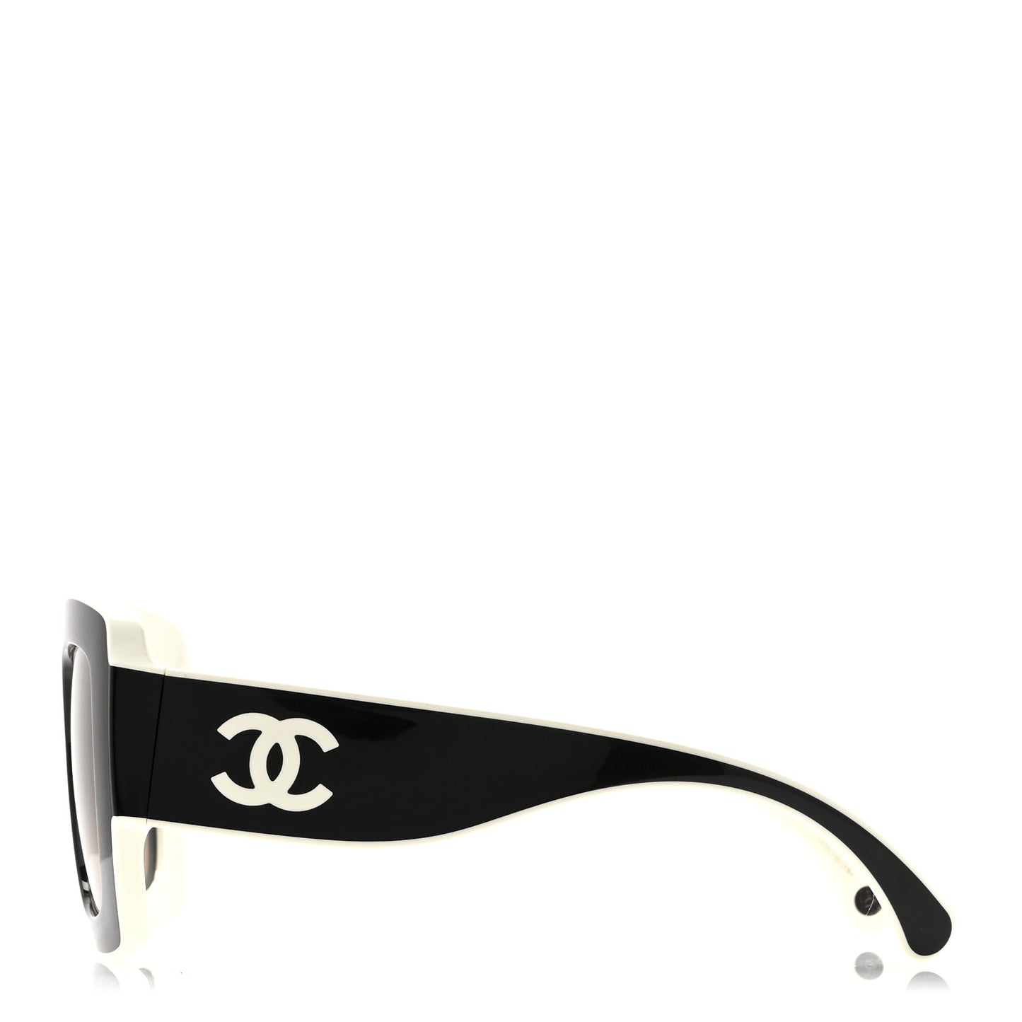 Acetate Square Sunglasses 6059 Black White