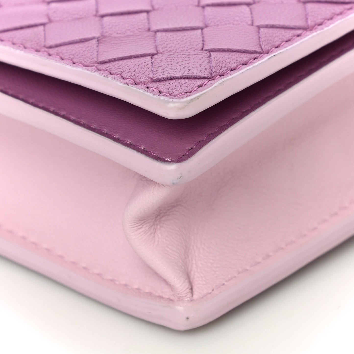 Nappa Intrecciato Continental Wallet With Strap Twilight