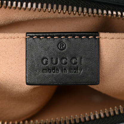 Gucci Calfskin Matelasse GG Marmont Belt Bag 75 30 Black 6 of 14