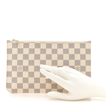 Louis Vuitton Damier Azur Neverfull MM GM Pochette 2 of 6