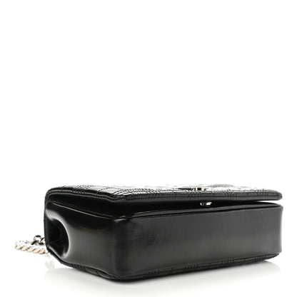 Burberry Patent Quilted Horseferry Print Small Lola Bag Black 4 of 11