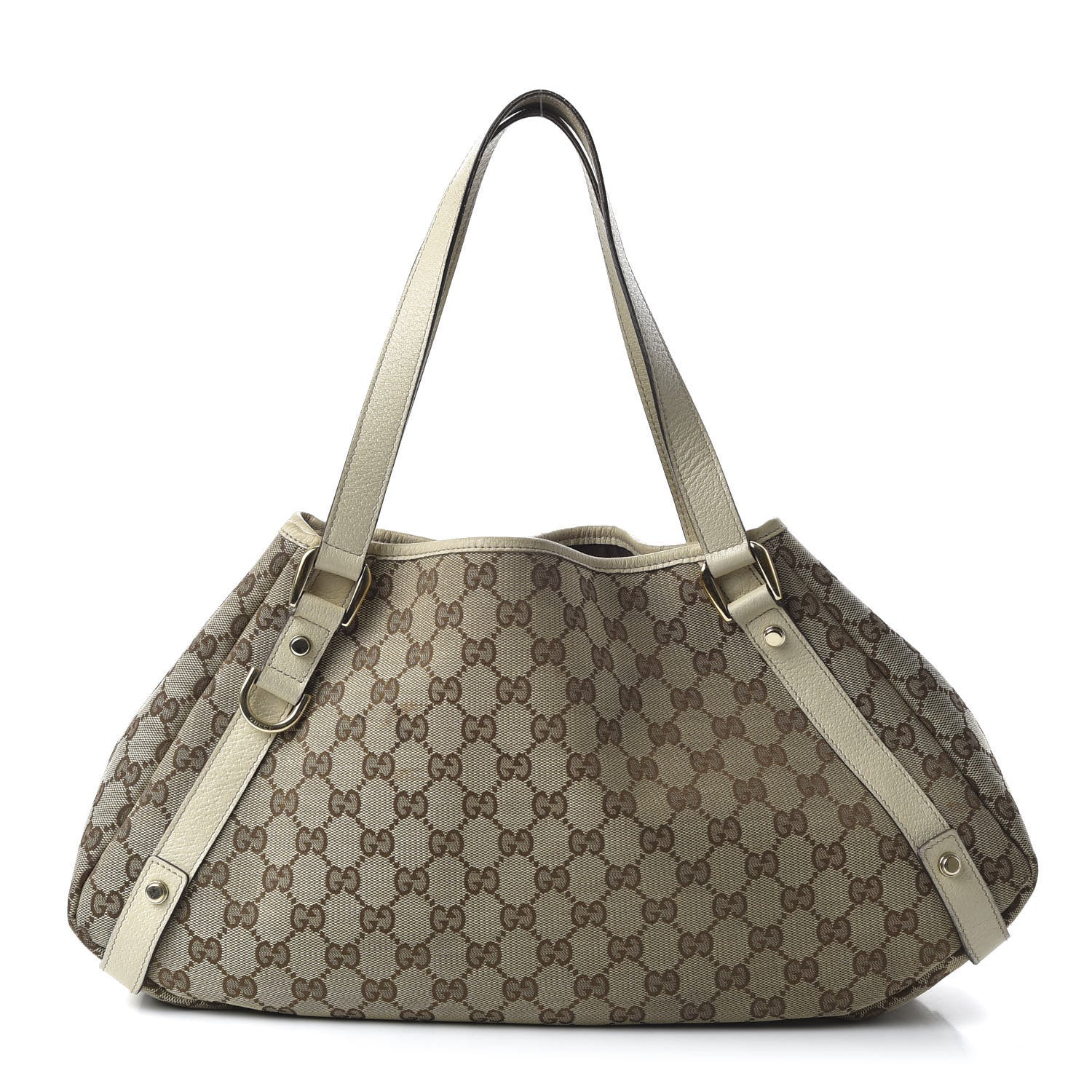 Gucci Monogram Medium Abbey Shoulder Bag Off White 1 of 11