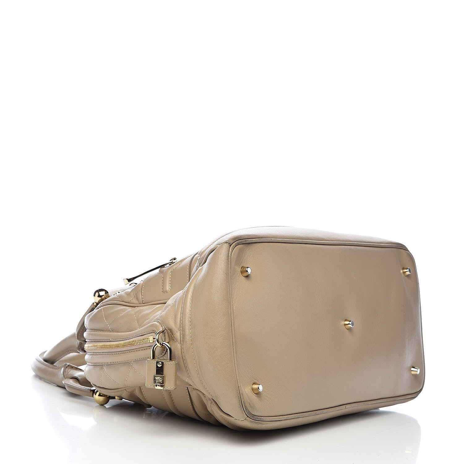 Burberry Lambskin Quilted Westbury Tote Beige 4 of 21