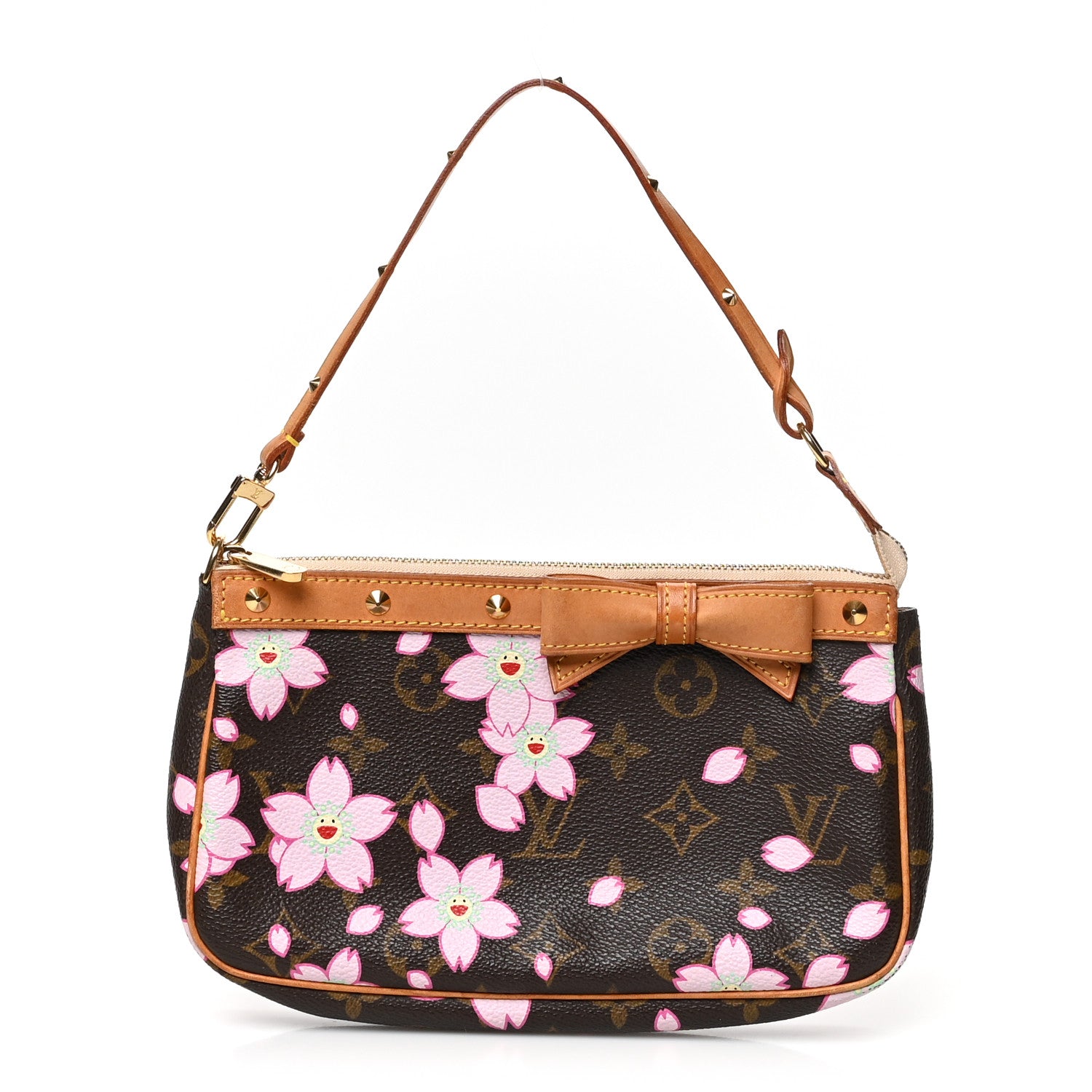 Louis Vuitton Monogram Cherry Blossom Pochette Accessories Brown 1 of 9
