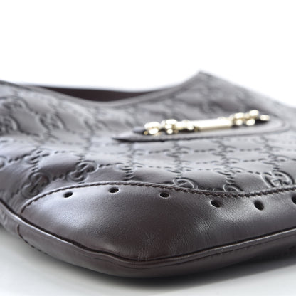 Gucci Guccissima Punch Hobo Dark Brown 5 of 9