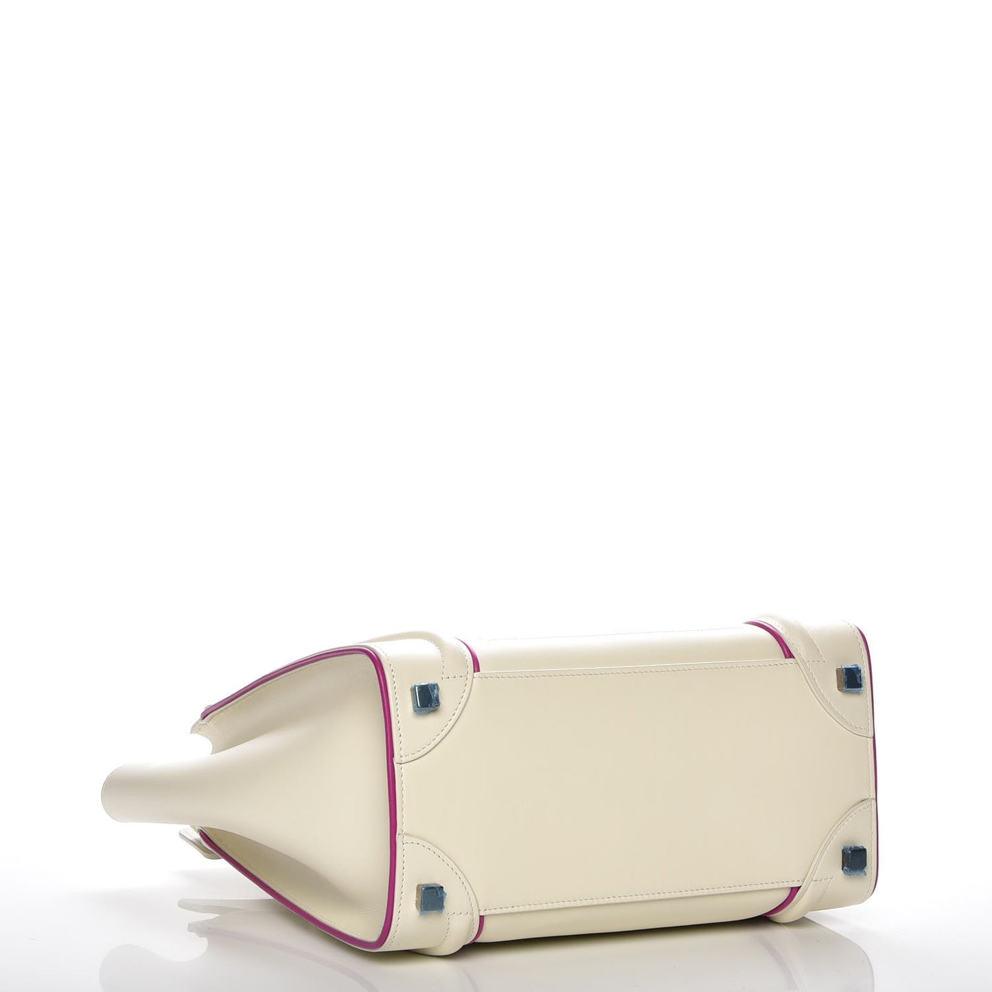 Smooth Calfskin Micro Luggage White Magenta