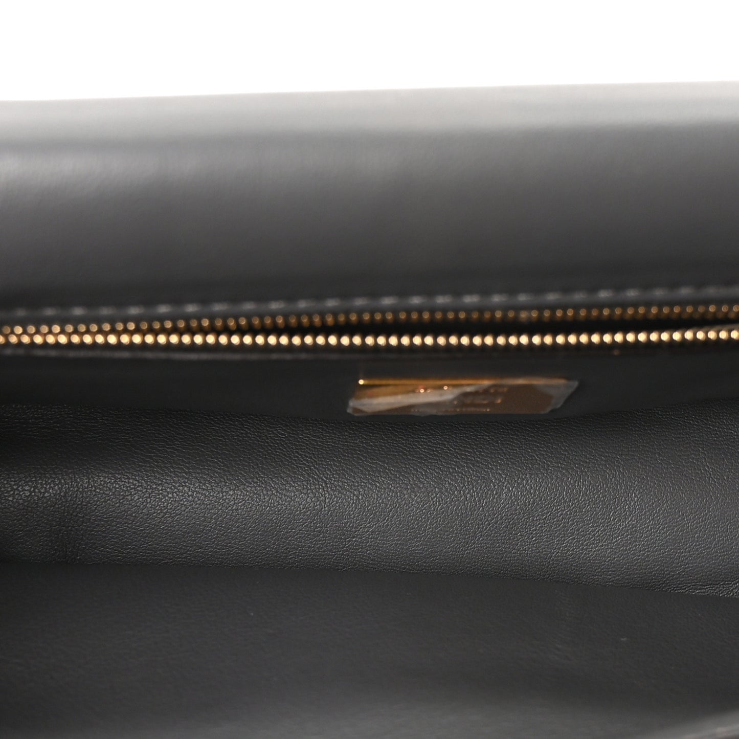 Nappa Small FF Embossed Mid Chain Baguette Anthracite