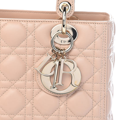 Christian Dior Lambskin Cannage Medium Lady Dior Light Pink 11 of 12