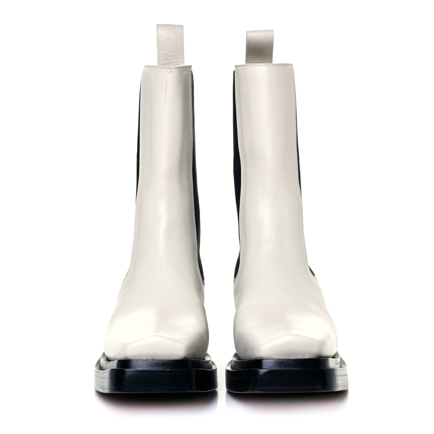 Bottega Veneta Calfskin Lean Mid-Calf Boots 39 Wax 2 of 7