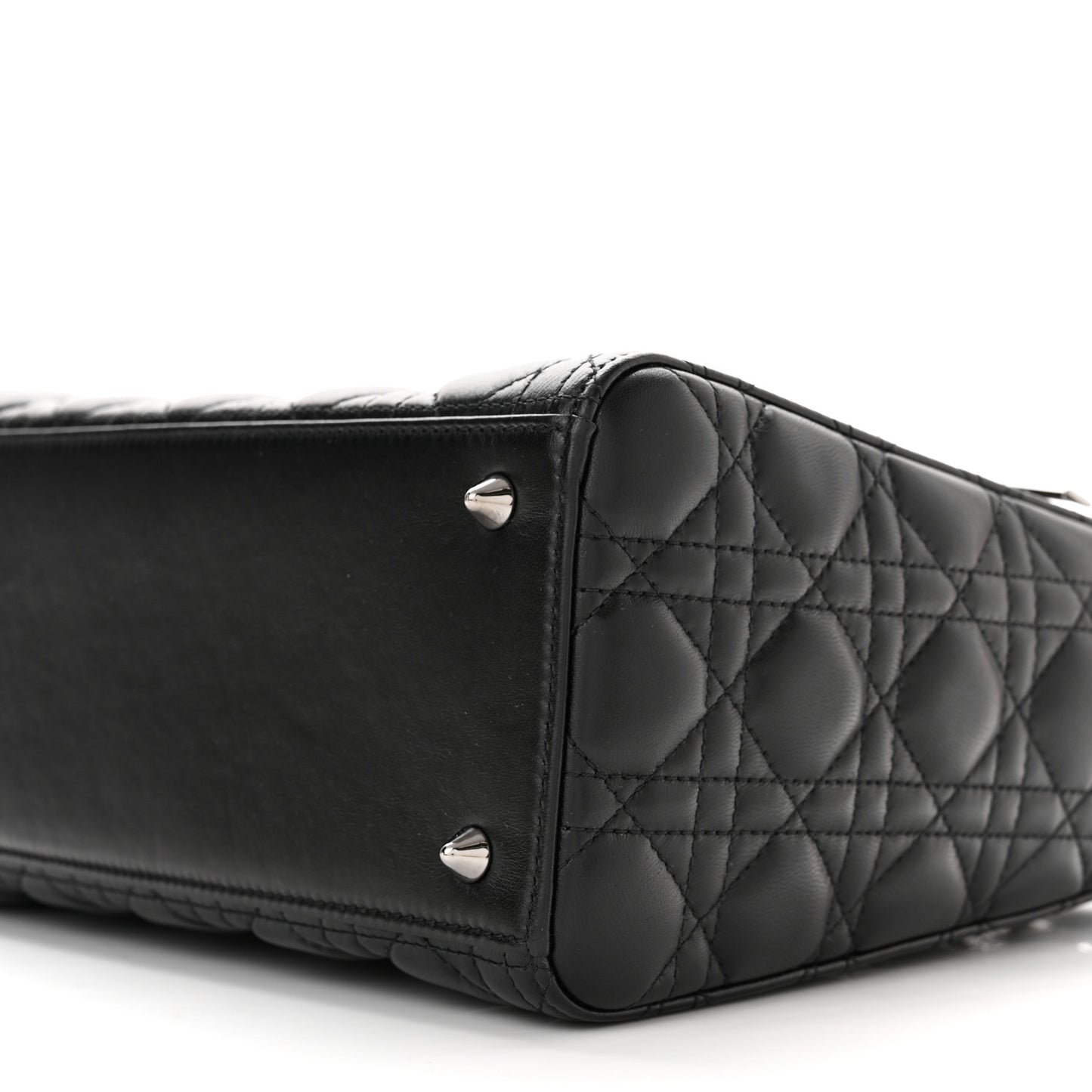 Lambskin Cannage Medium Lady Dior Black