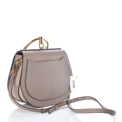Chloe Calfskin Suede Medium Nile Bracelet Bag Motty Grey 3 of 8