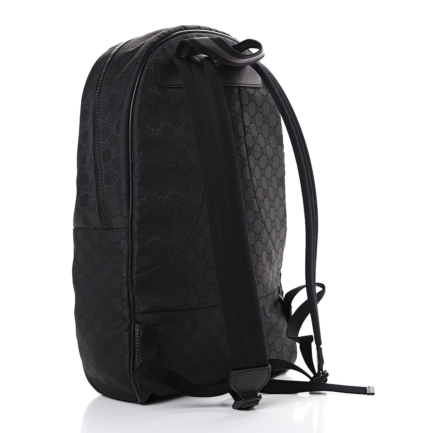 Gucci Nylon Monogram Slim Backpack Black 2 of 11