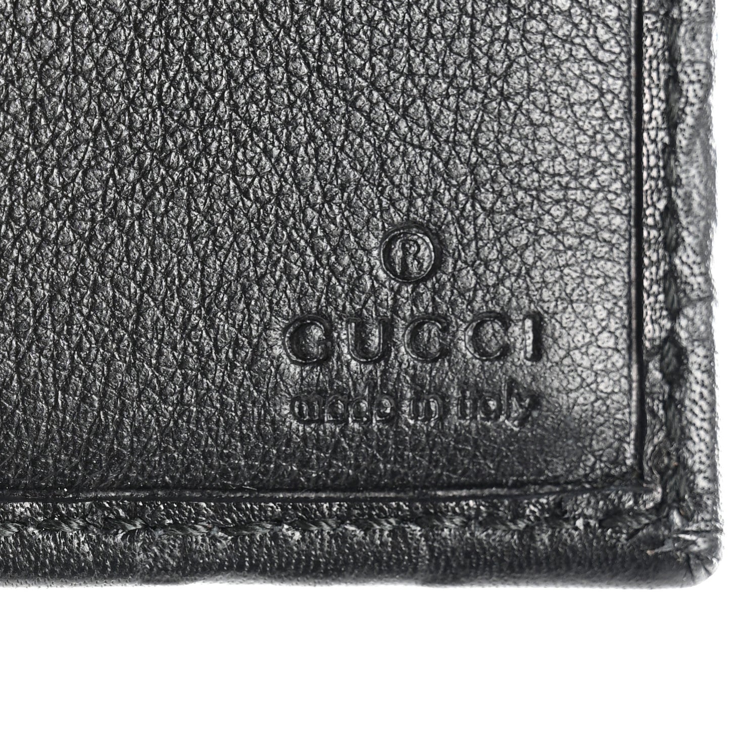 Guccissima Passport Case Black
