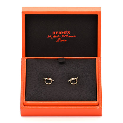 Hermes 18K Rose Gold PM Echappee Earrings 5 of 5