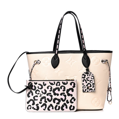 Louis Vuitton Empreinte Monogram Giant Wild At Heart Neverfull MM Creme 1 of 5