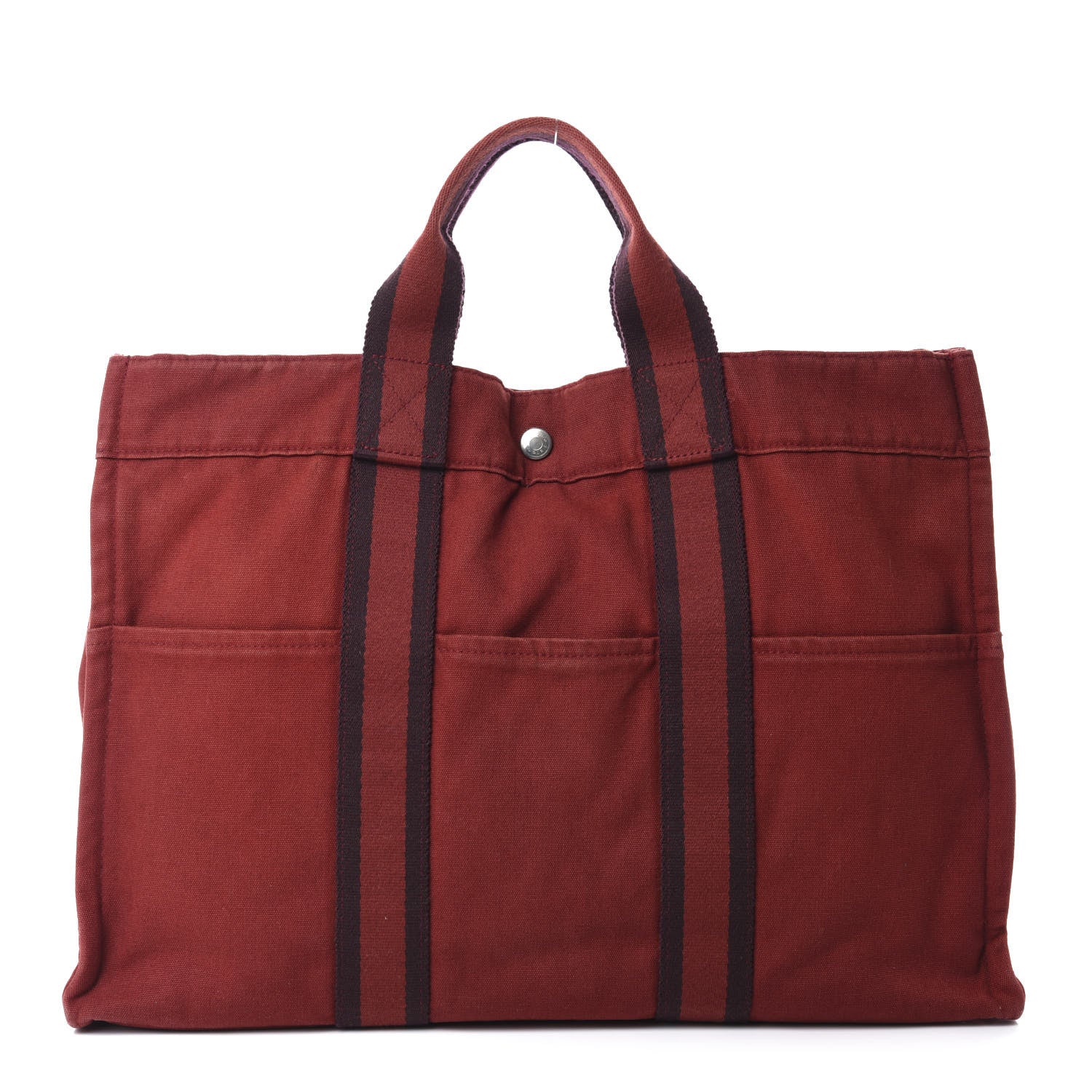 Hermes Canvas Fourre Tout MM Red 1 of 11