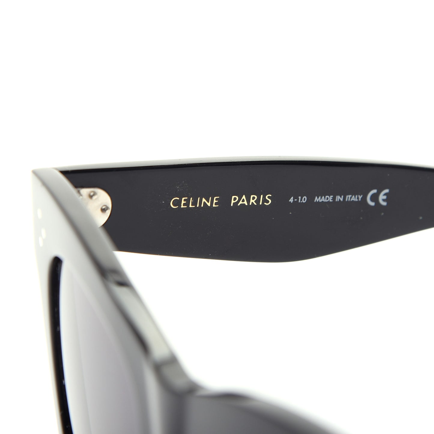 Acetate Polarized Cat Eye Sunglasses CL4004IN Black
