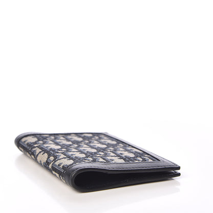 Christian Dior Calfskin Oblique Passport Holder Blue 4 of 7