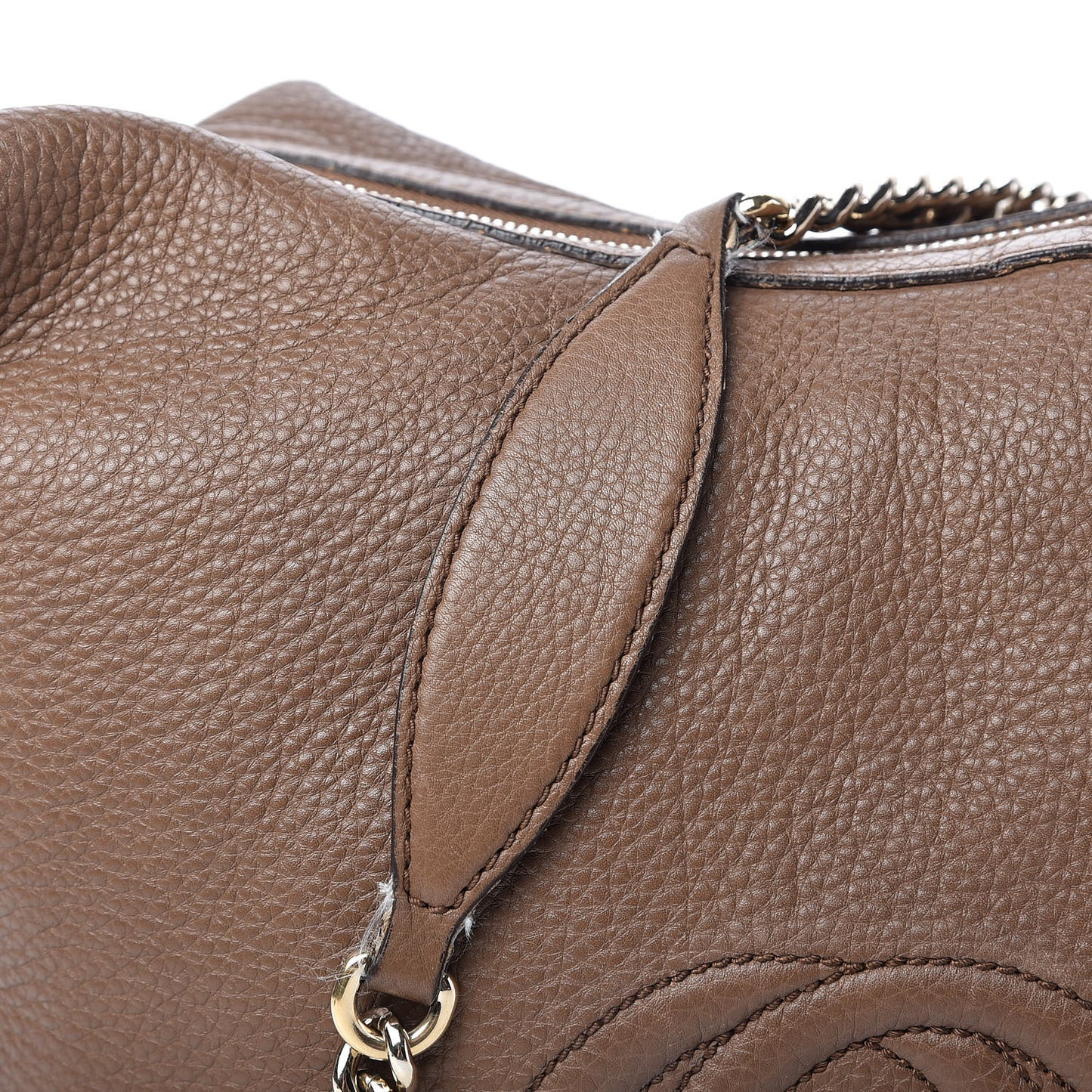 Cellarius Calfskin Medium Soho Chain Hobo Acero