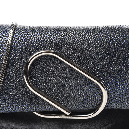 3.1 Phillip Lim 3.1 Calfskin Stingray Embossed Micro Alix Crossbody Bag Black 10 of 10