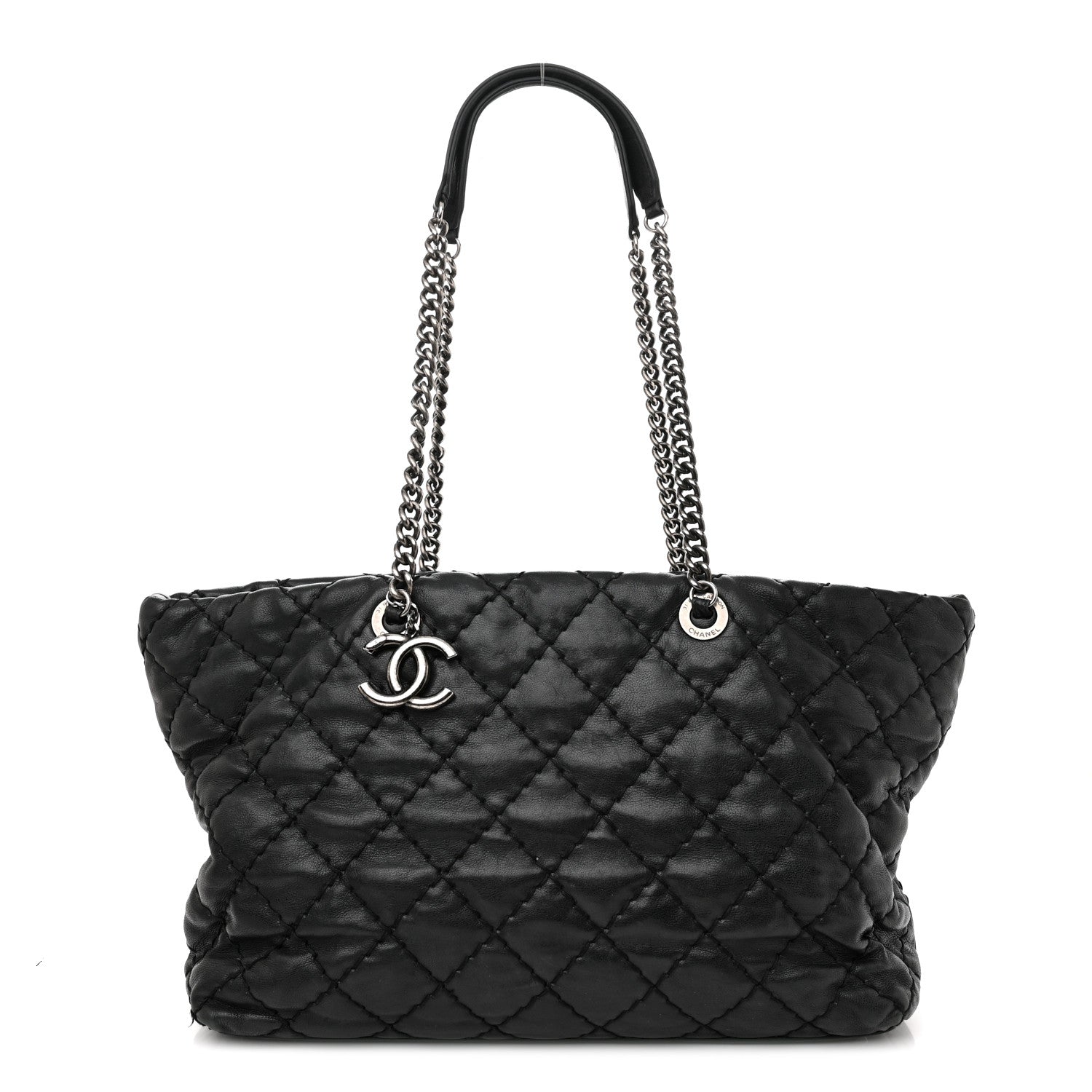 Chanel Calfskin Ultimate Stitch Shopping Tote Black 1 of 13