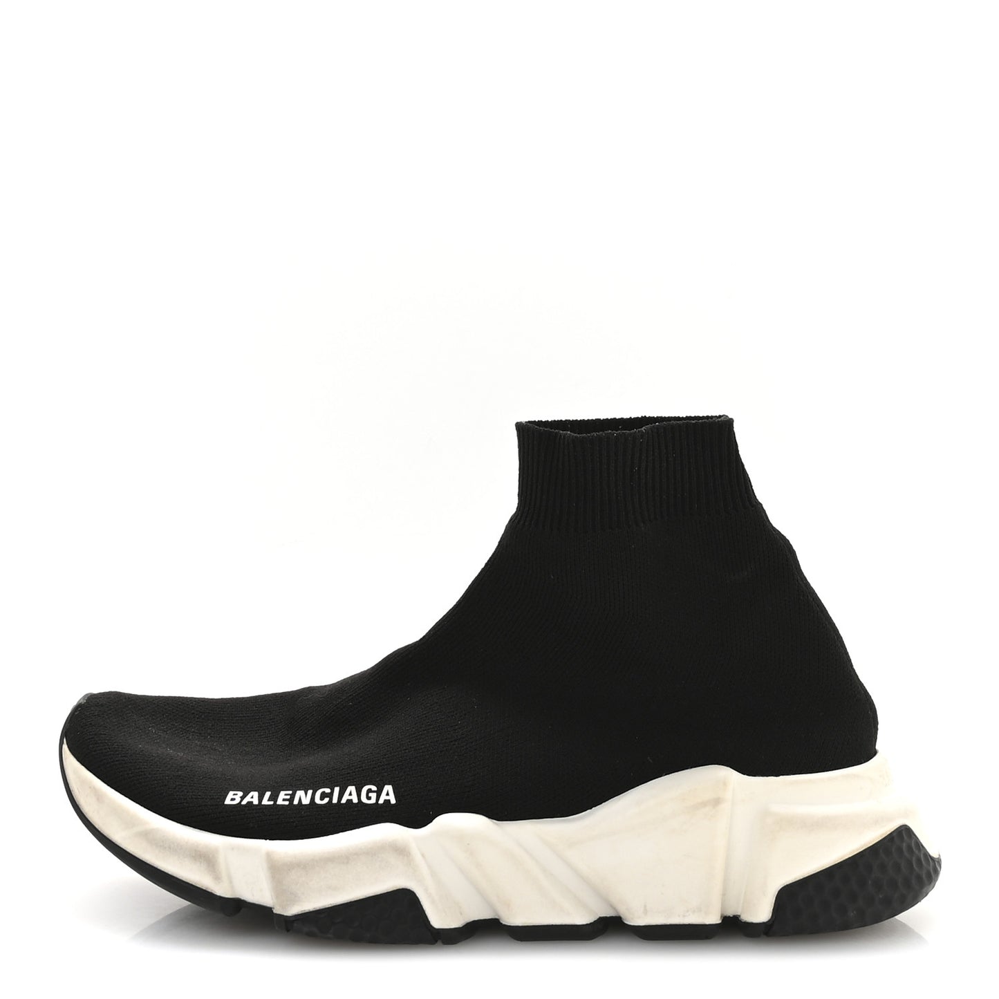 Technical 3D Recycled Knit Bi-Color Sole Womens Speed 2.0 Sneakers 37 Black White