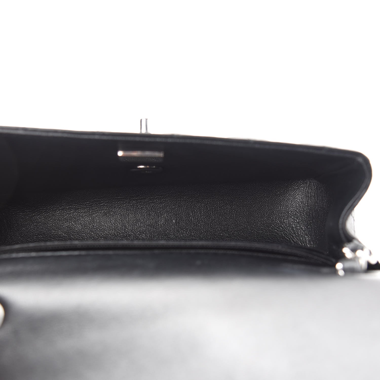Chanel Lambskin Quilted Mini Rectangular Flap Black 5 of 9