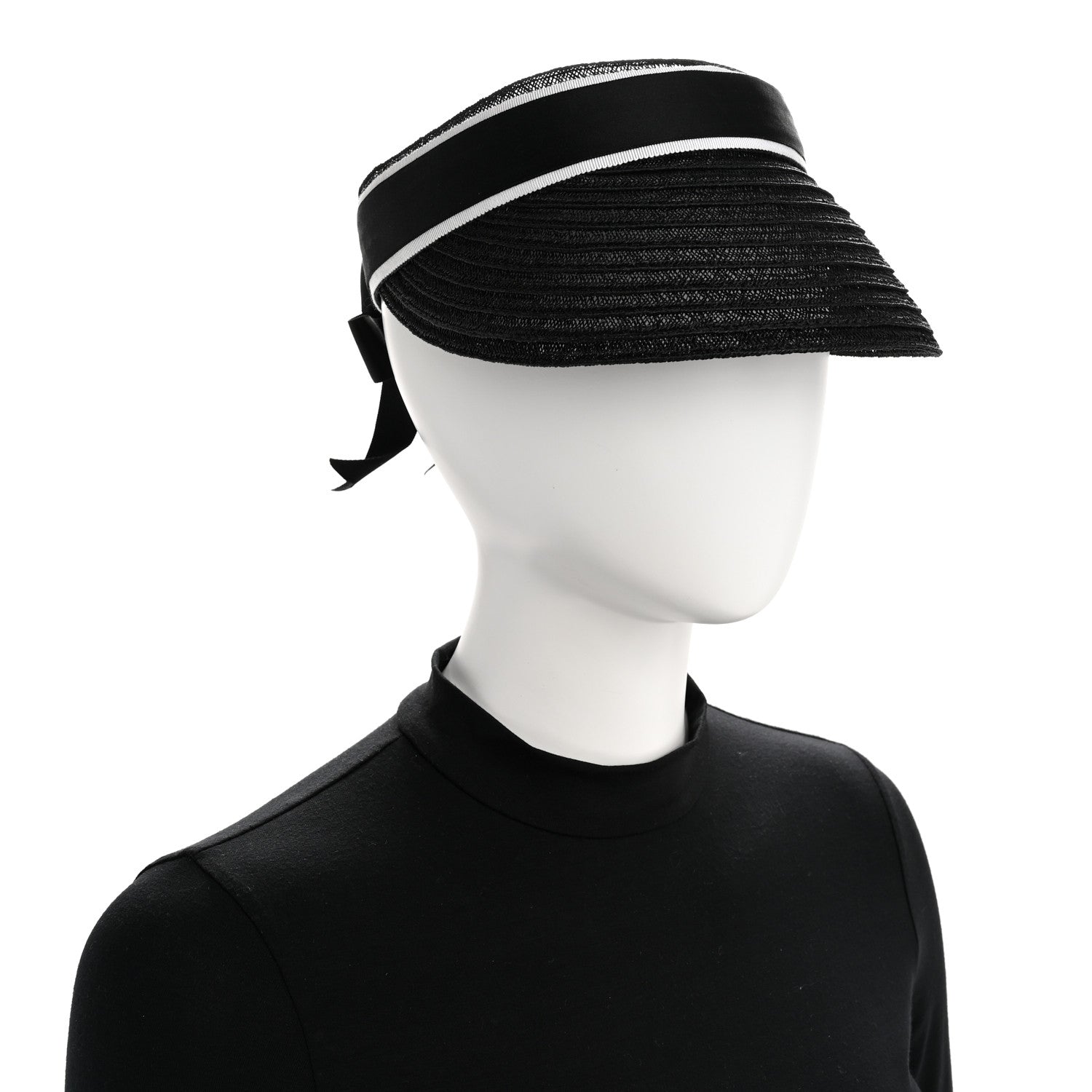 【未開封】CHANEL ALLURE100 Chanel Abaca Cotton Ribbon Visor M Black 1825728 – FASHIONPHILE